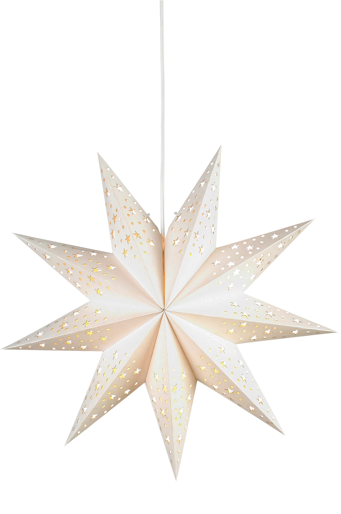 Markslöjd - Julstjärna SOLVALLA  45 cm   - Vit