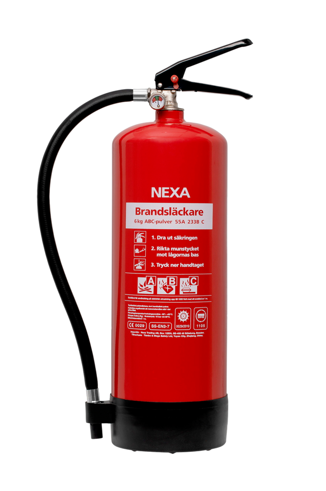 Nexa Brandsläckare Röd 6kg 55a