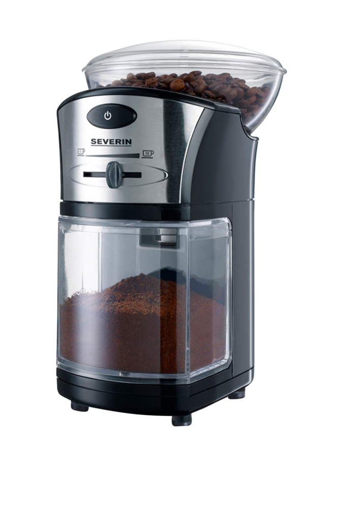 Severin Electric Filter Coffee Grinder 100g Adjustable Level KM3874 Black/Silver
