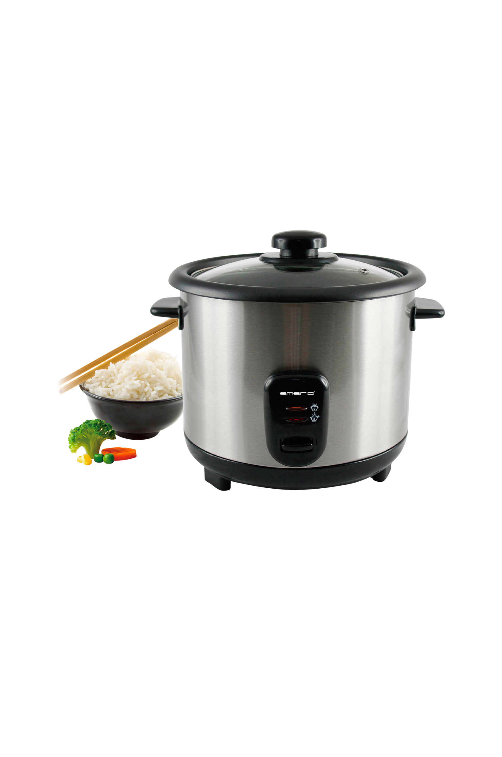 Emerio - Riskokare Rostfri 1,5l