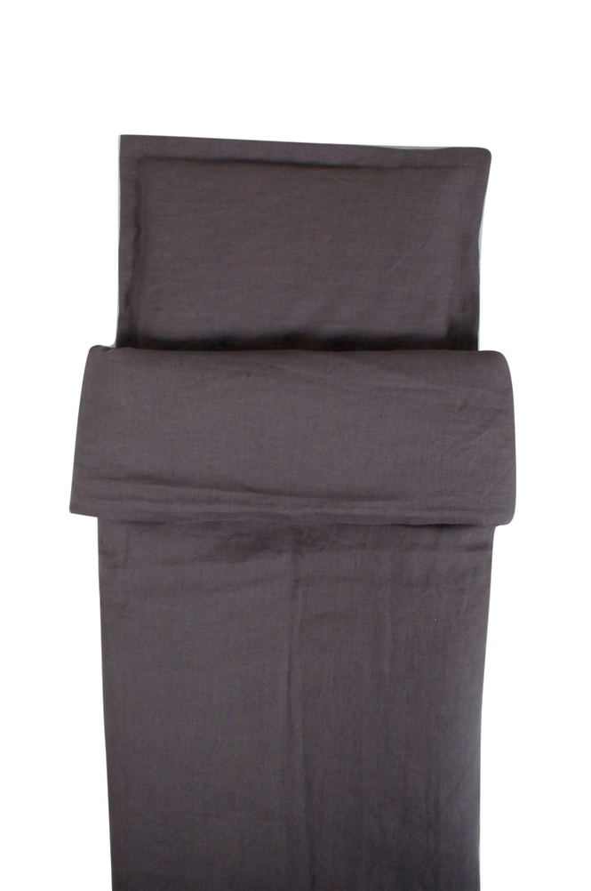 Påslakan Spjälsäng Graphite Grey 100 x 130 cm