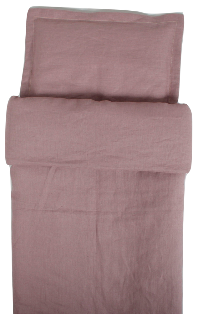 Påslakan Spjälsäng Dusty Pink 100 x 130 cm