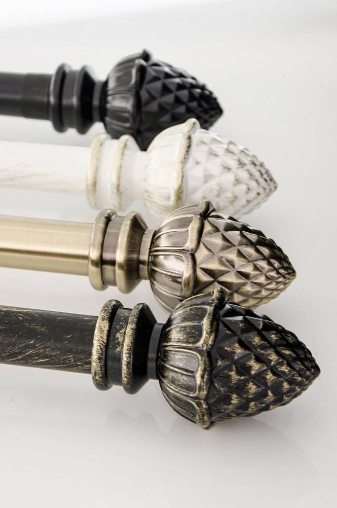 Hasta Gardinstangsett Kotte 25/28Svart 13373