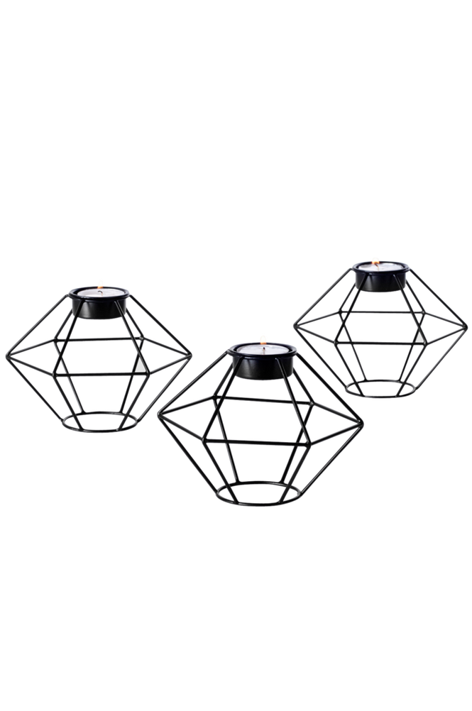 Ljuslyktor Diamant 3-pack