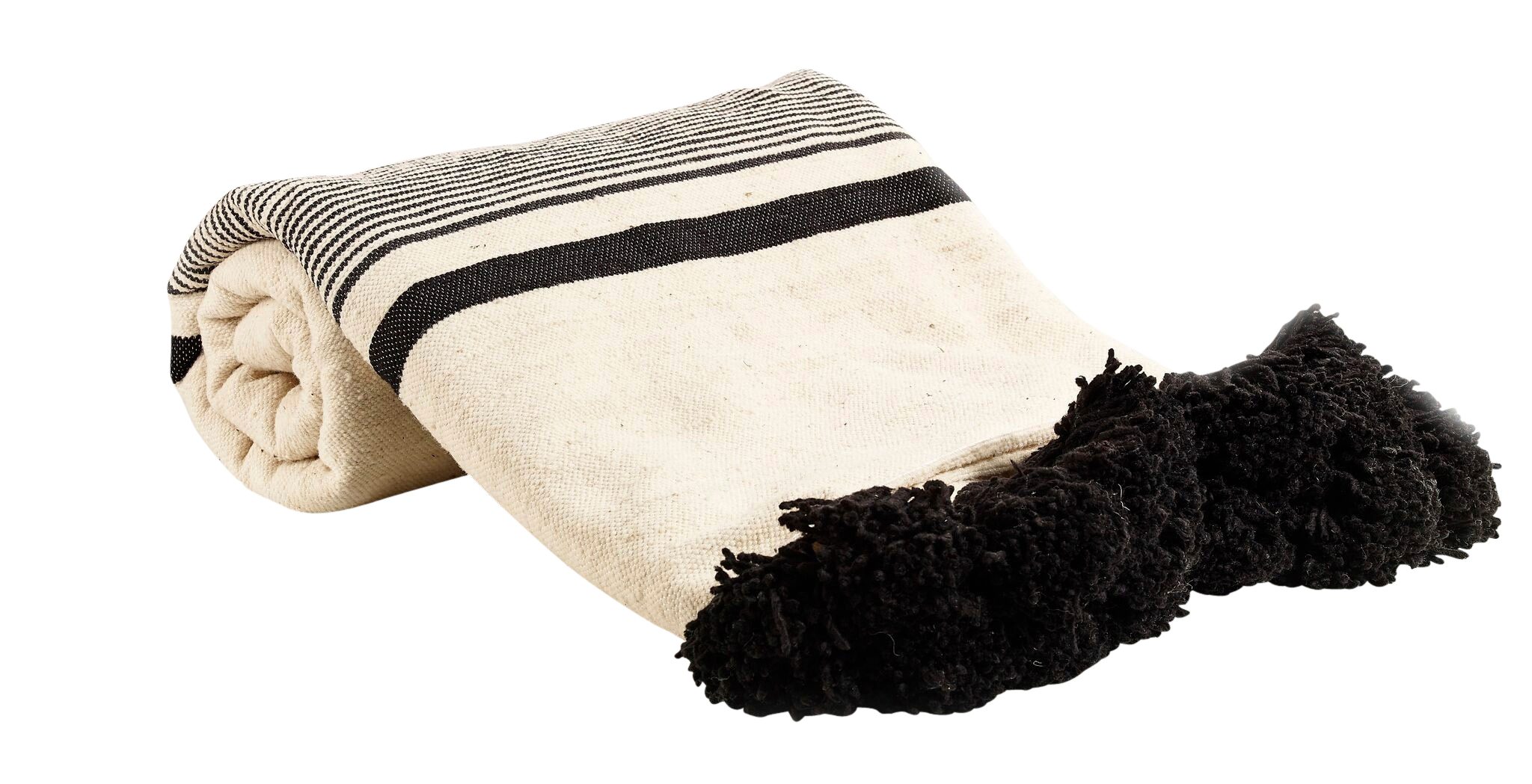 Day Home Pledd Fields Wool Blanket Svart Pledd & tepper Ellos.no