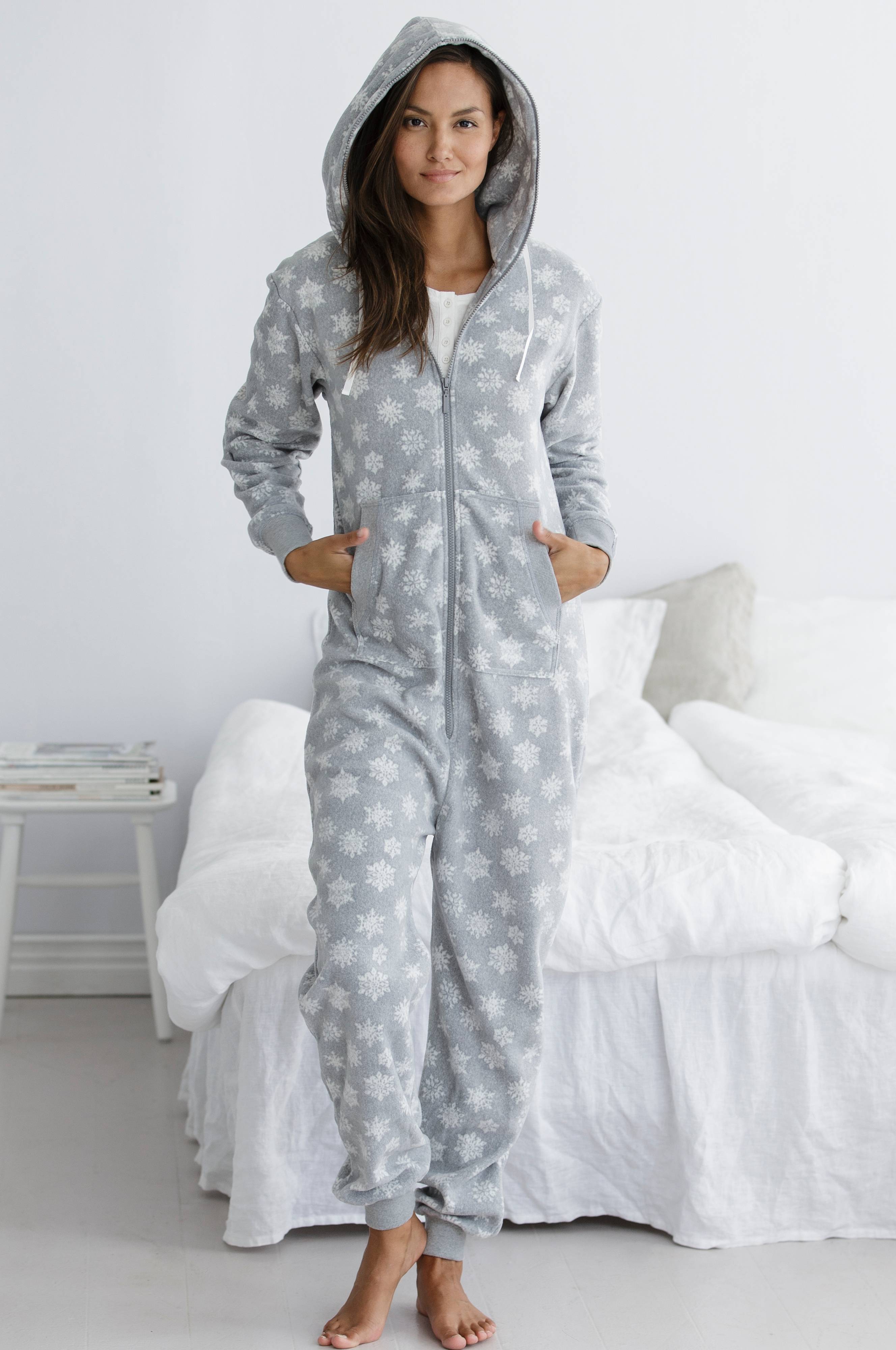 Ellos Collection Jumpsuit af fleece Grå Dame Ellos.dk