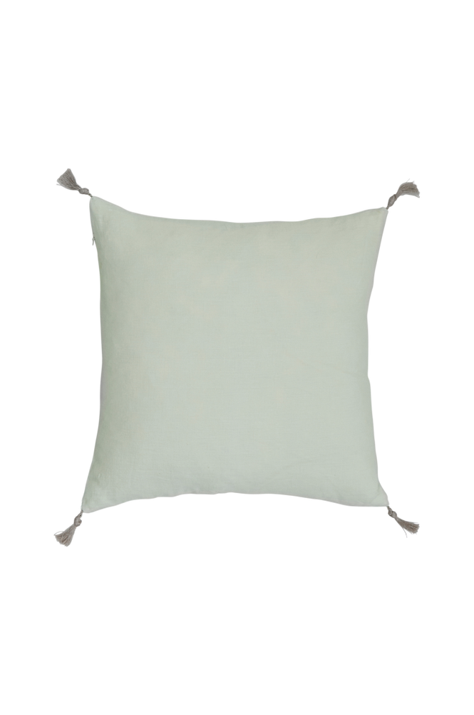 Kuddfodral Candice Tassel i tvättat lin 50×50 cm