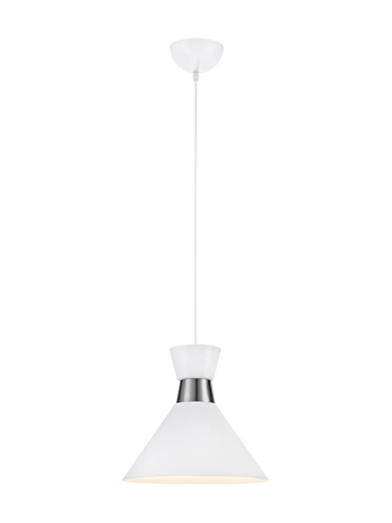 Fönsterlampa  - Fönsterlampa WAIST Pendel Vit/Stål