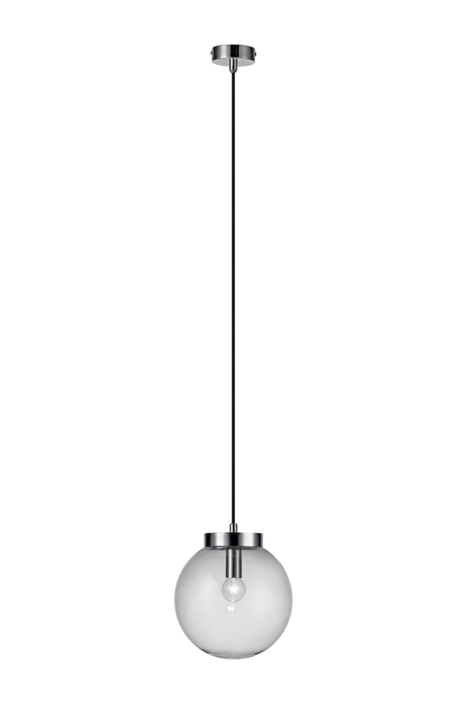 Fönsterlampa BALL Pendel Krom/Kla