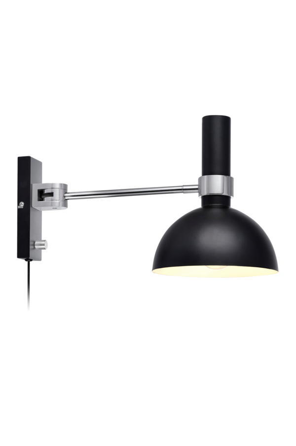 Bilde av Vegglampe LARRY Svart/krom - 30151
