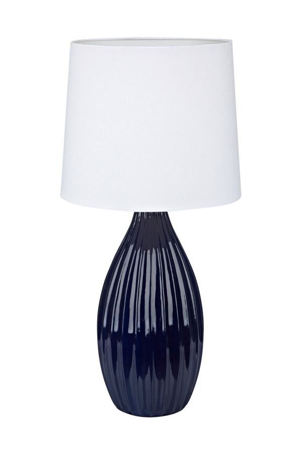 Bilde av Bordlampe STEPHANIE Blå/hvit - 30151
