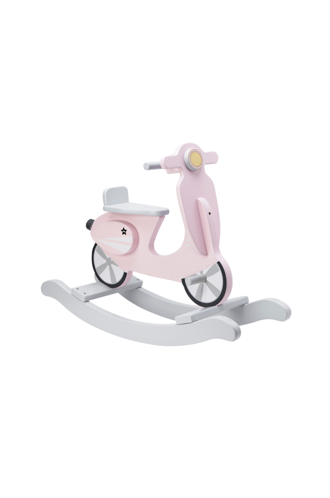 Kids Concept Rocking Scooter - Pink/White