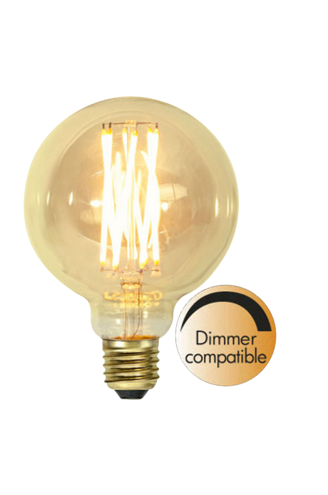 LED-lampa E27 G95 Vintage Gold