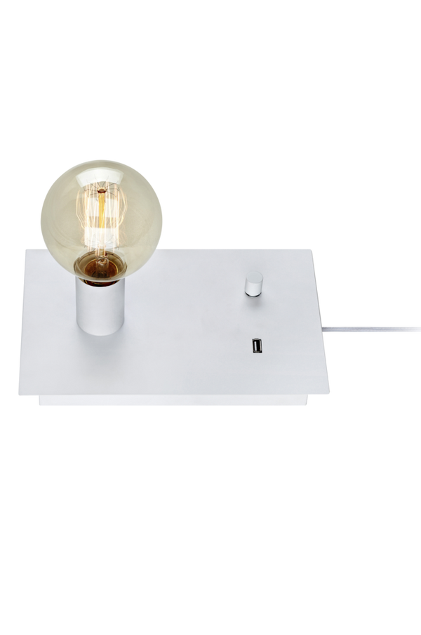 Bilde av LOAD Bordlampe USB Hvit - 30151
