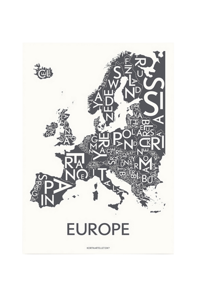 Poster Europé 50×70 cm