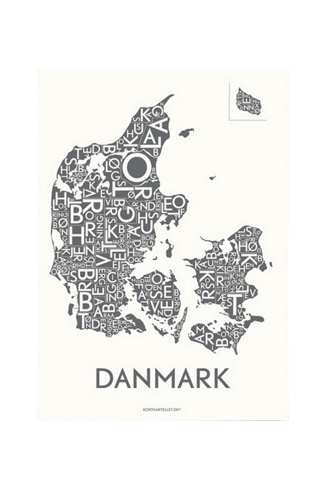 Poster Danmark 50×70 cm