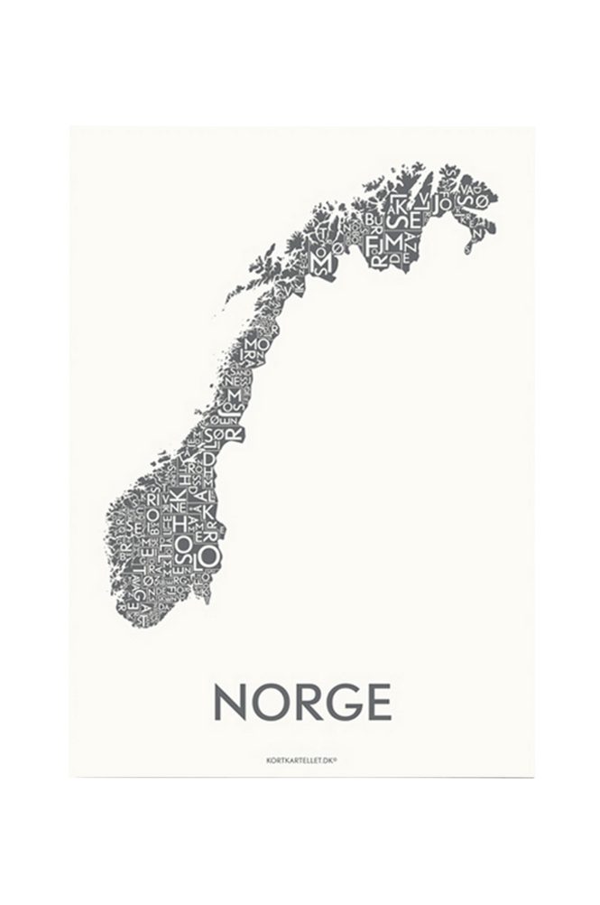 Poster Norge 50×70 cm