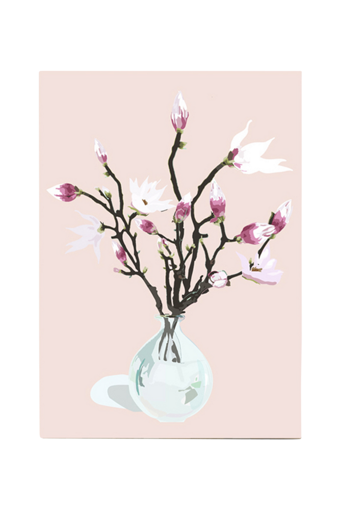 Poster Magnolia Dusty Rose A3