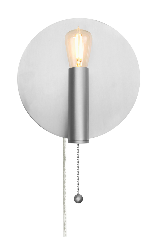 Bilde av Vegglampe Art Deco Børstet Stål - 30151
