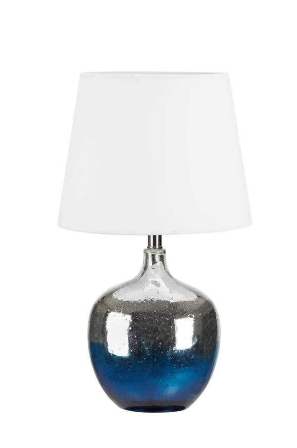 Bilde av Bordlampe Ocean Blå/krom/hvit - 30151
