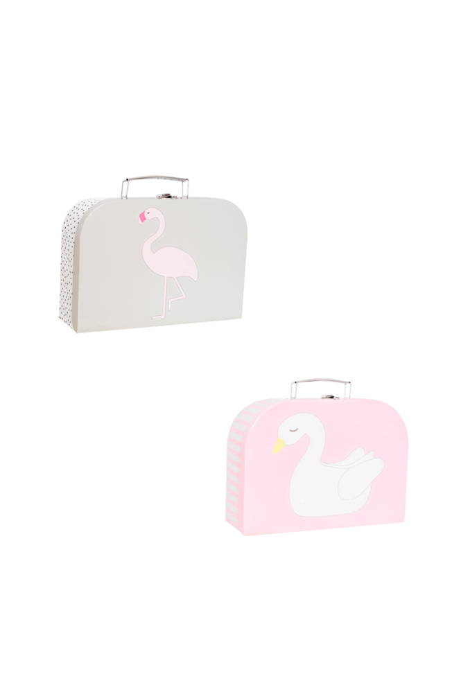 Pappväska 2-p Svan & Flamingo