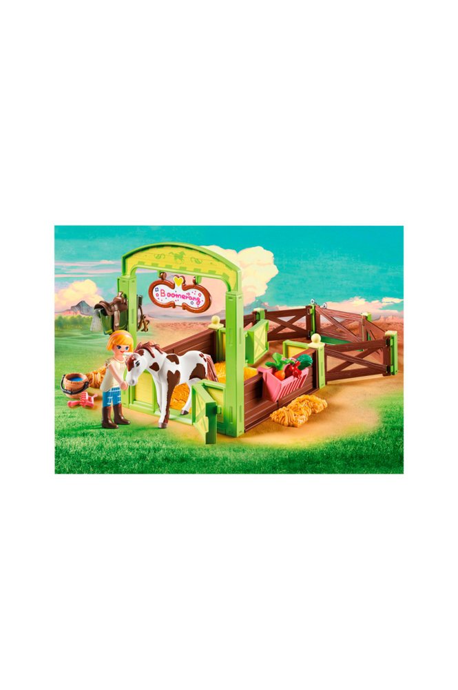 Playmobil Dreamworks Spirit Riding Free 9480 Abigail And Boomerang With Horse Stall