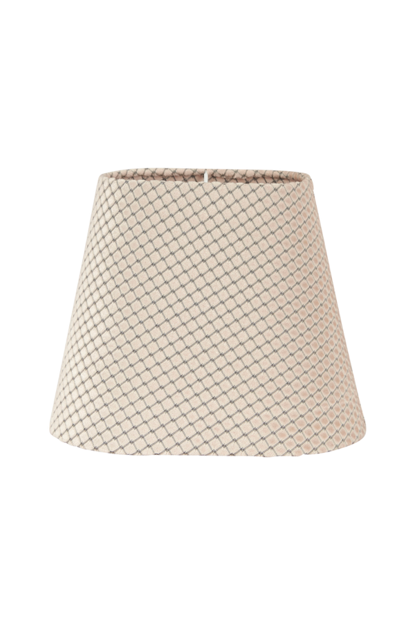 Bilde av Lampeskjerm Mia Fløyel 20 cm - Boks beige
