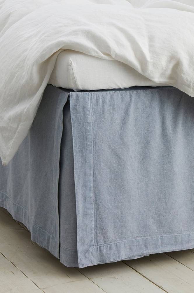 Sängkappa Rania i tvättad bomull höjd 45 cm