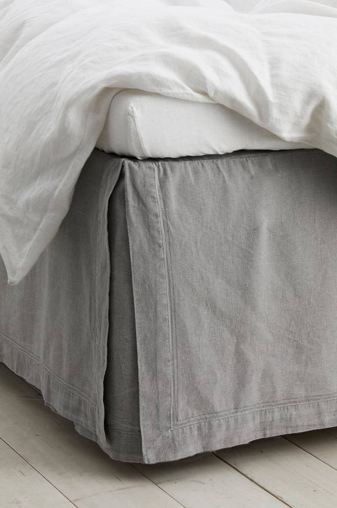 Sängkappa Rania i tvättad bomull höjd 45 cm