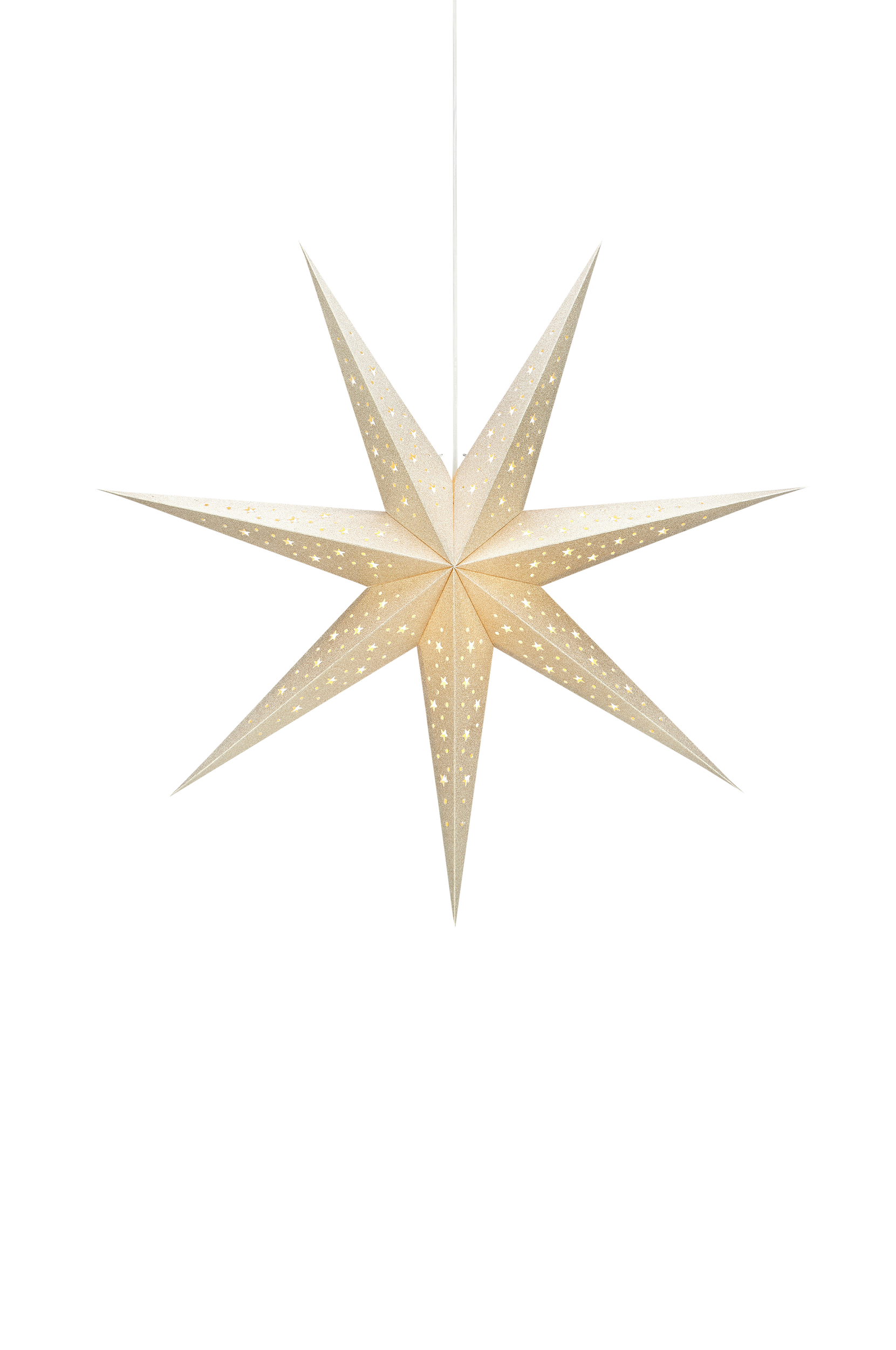 Markslöjd - Julstjärna Solvalla 75 cm - Guld