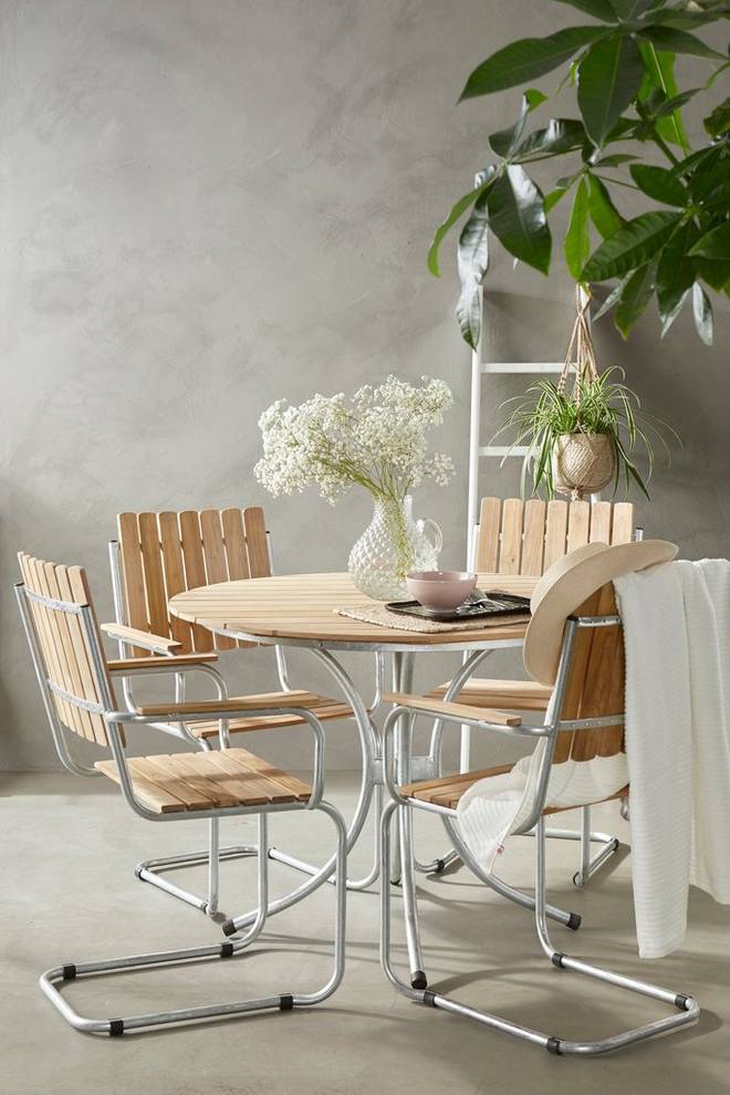 Bilde av Spisegruppe Berså, 4 stoler og bord