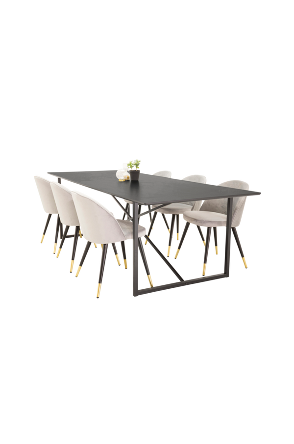 Bilde av Spisegruppe Pinner bord og 6 stk Valletta stoler - 1
