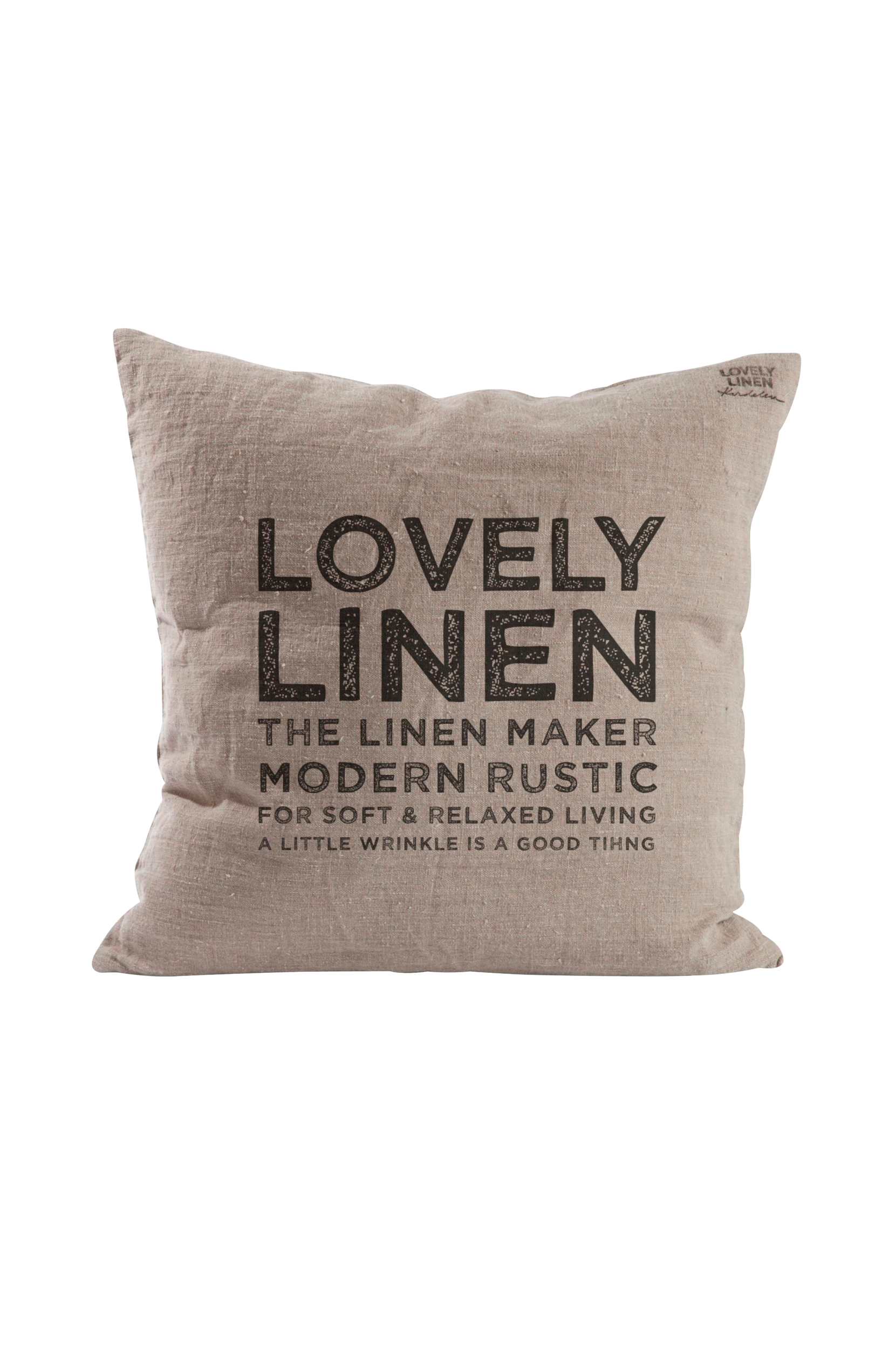 Lovely Linen - Kuddfodral Lovely Deco - Natur - 47X47