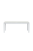 Ruokapöytä Flat, 160-250x100 cm