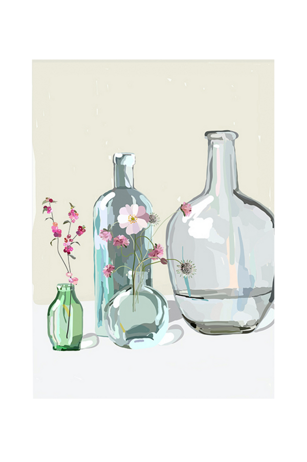 Bilde av Poster Glass bottles - 30151
