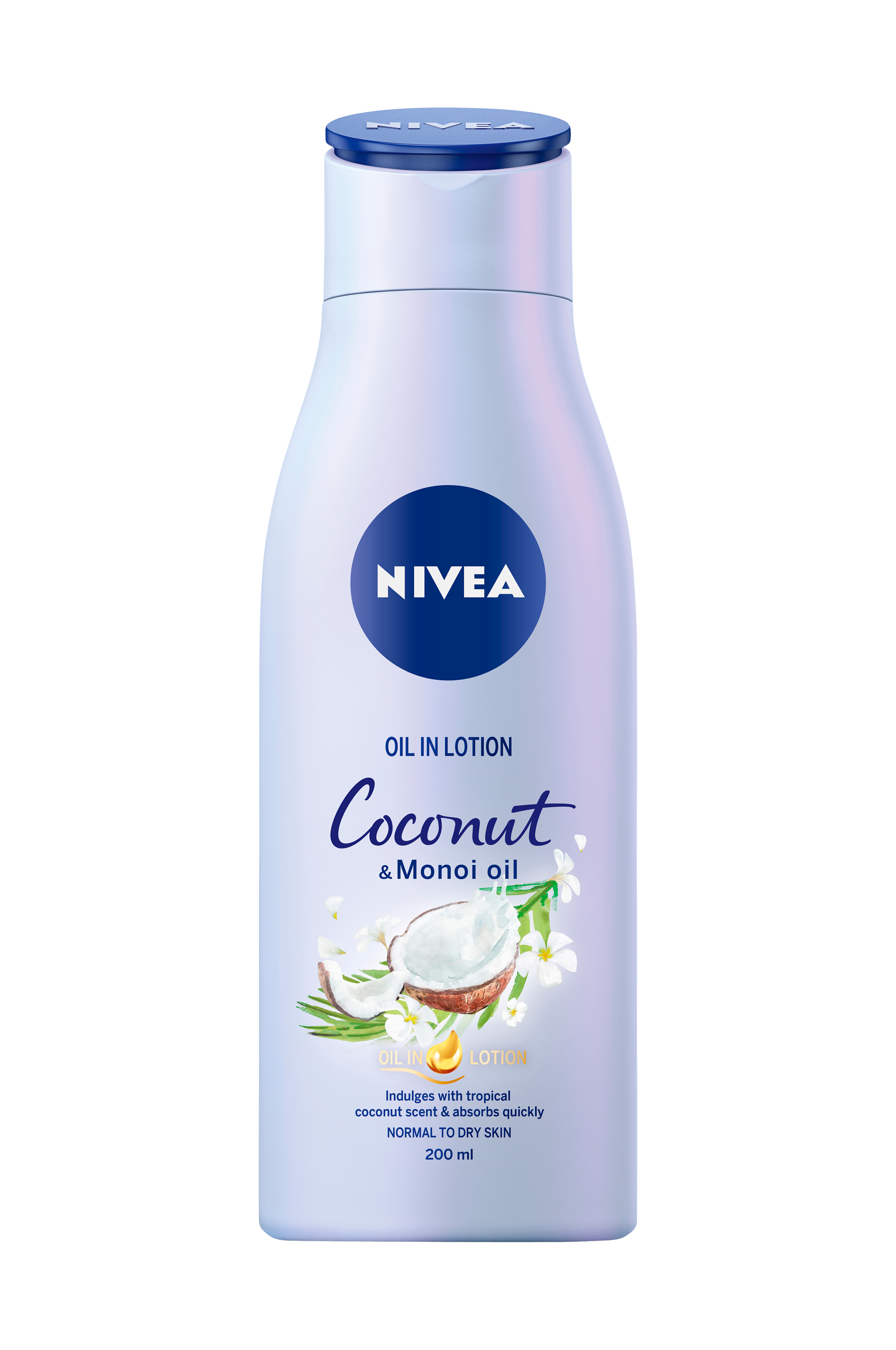 Nivea Nivea Body Oil in Lotion Coconut 200 ml Solprodukter Ellos.no