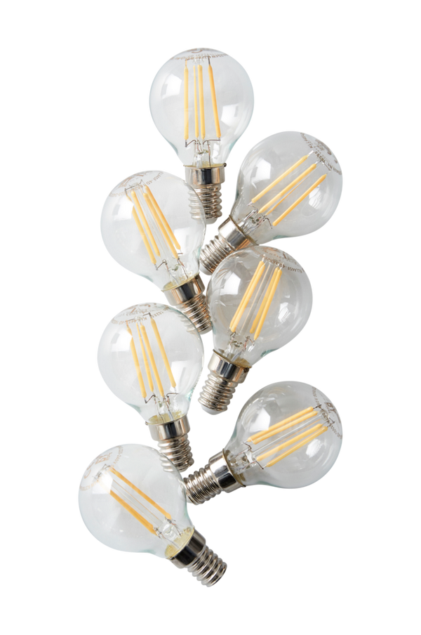 Bilde av 7-pk LED dimbar pære E14 4W, Ø 45 mm - 30151
