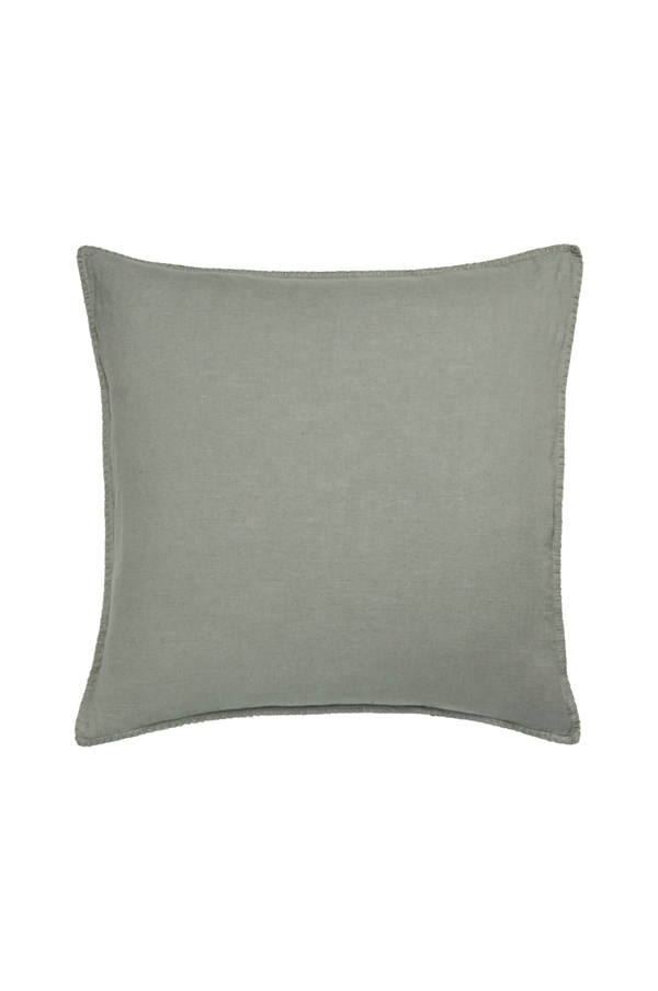 Bilde av Putevar Candice Blanket Stitch i vasket lin, 65x65 cm - 30151
