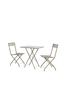 Café-ryhmä Laren, kaksi tuolia ja pöytä