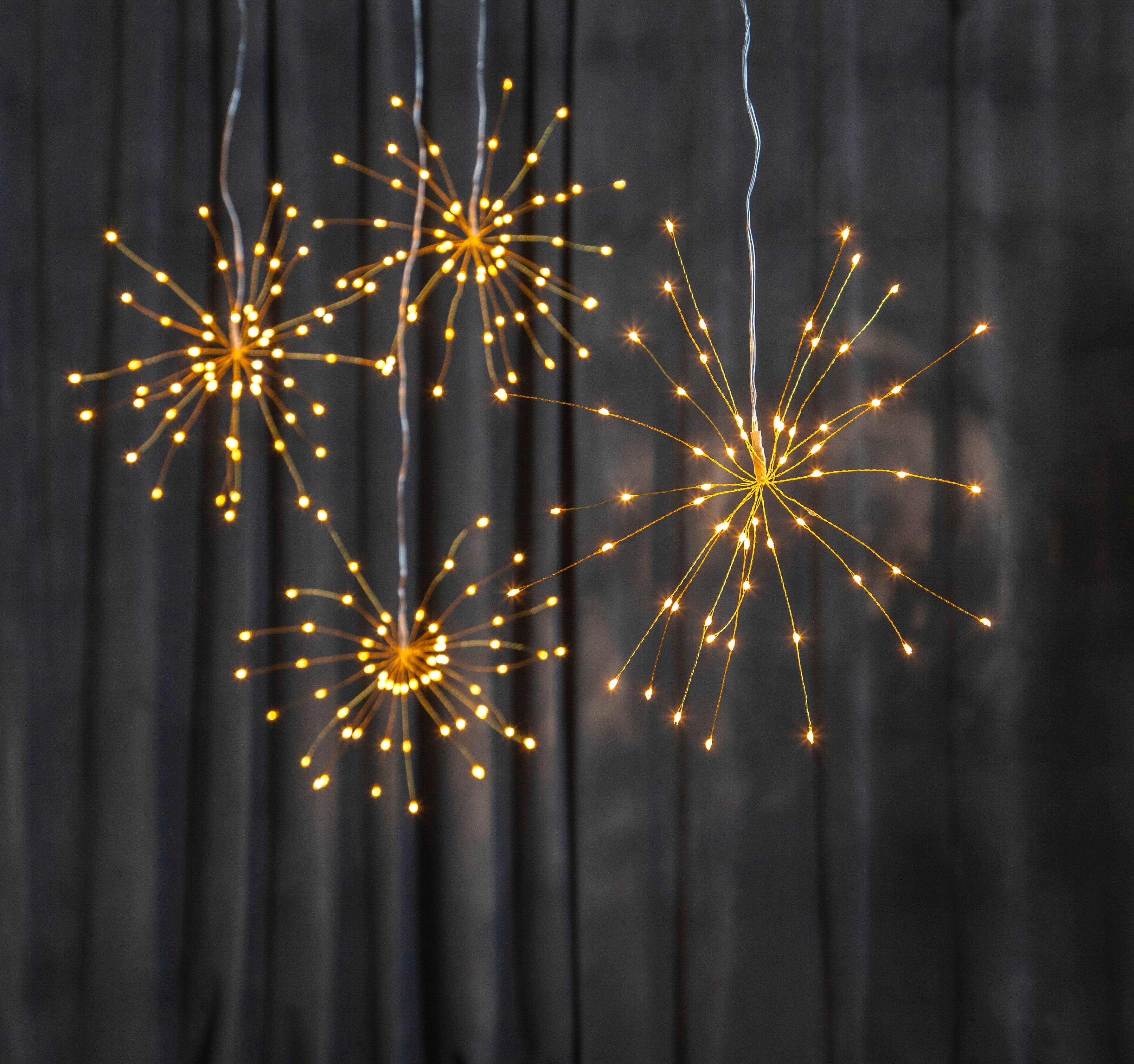 Star Trading Hängande Firework, 60 st led lampor Mässing Belysning