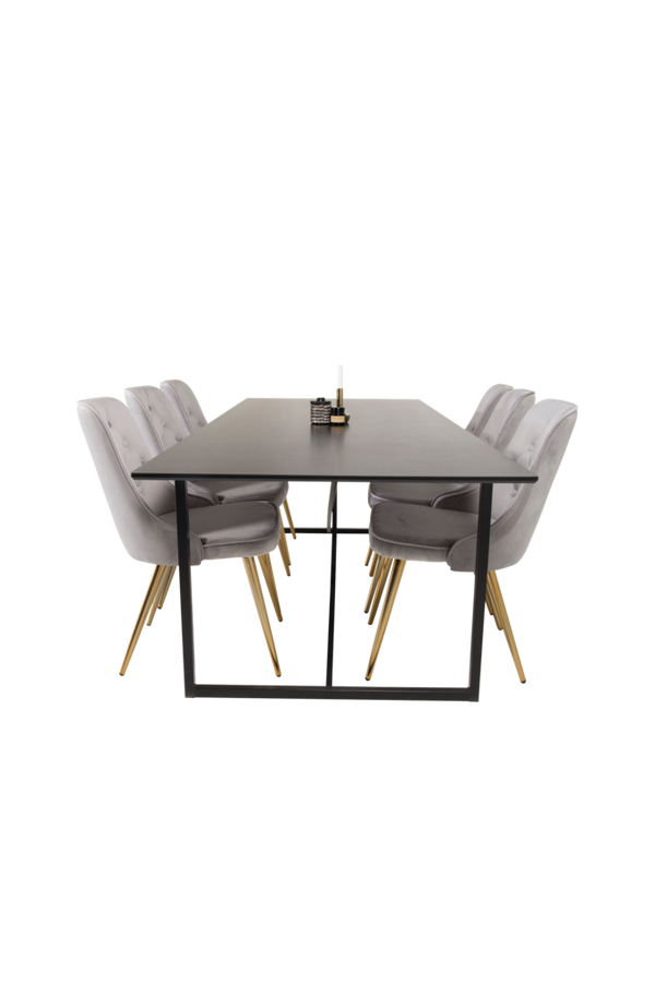 Bilde av Spisegruppe Pinner bord og 6 stk Valleta stoler - 1
