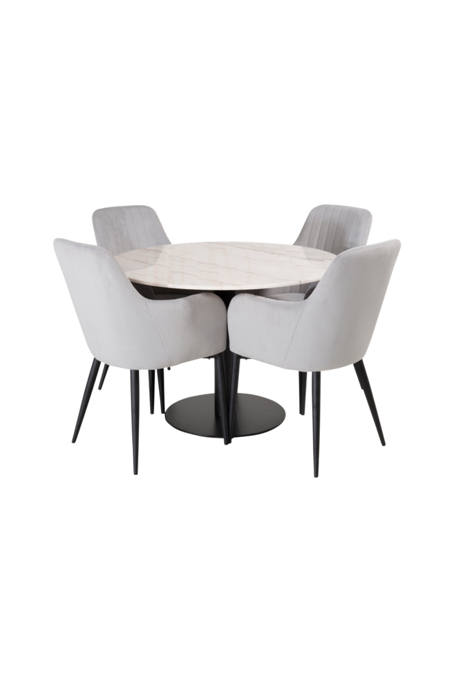 Bilde av Spisegruppe Espolla bord og 4 stk Comfort stoler