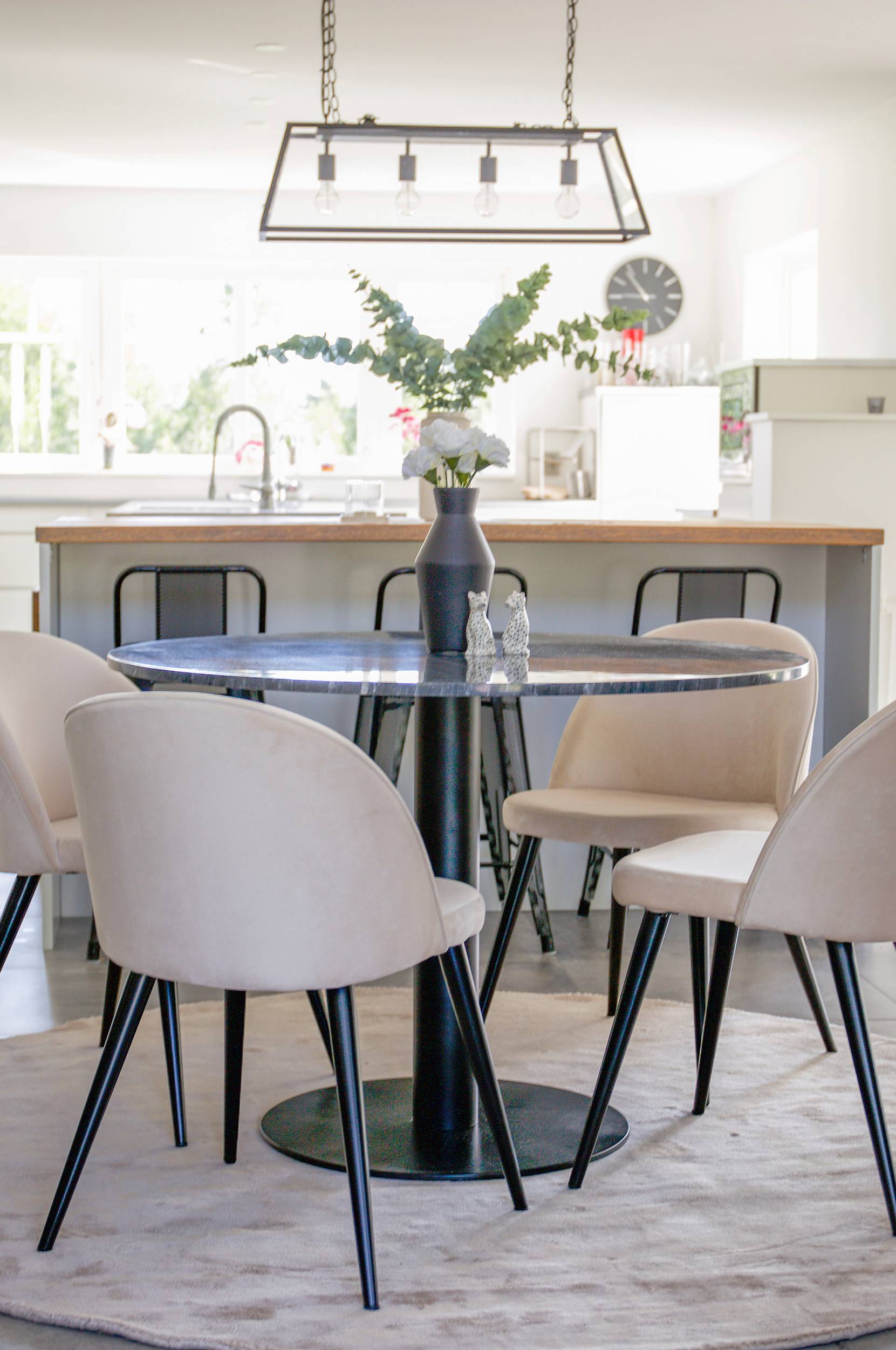 Venture Home - Matgrupp Espolla bord och 4 st Valleta stolar - Natur