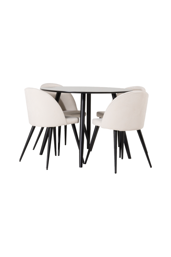 Bilde av Spisegruppe Polar bord med 4 stk Valleta stoler - 1
