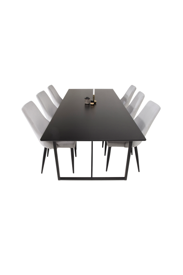 Bilde av Spisegruppe Pinner bord og 6 stk Leone stoler - 1
