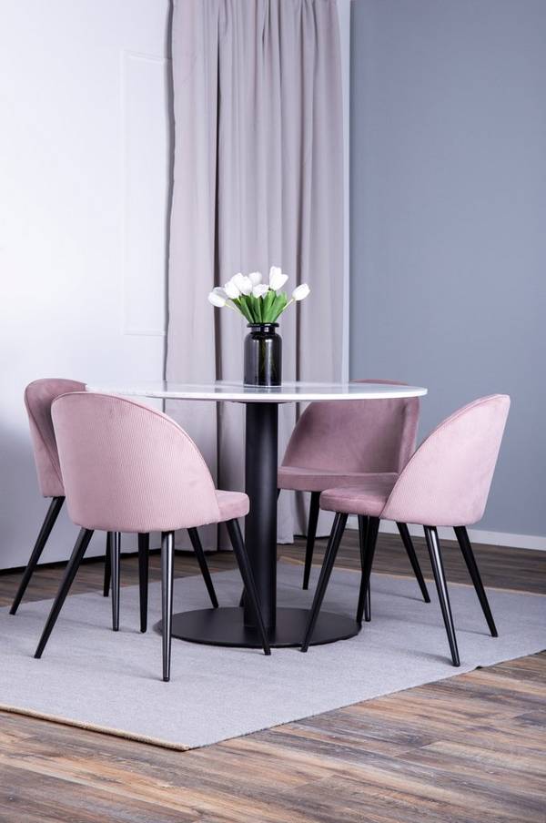Bilde av Spisegruppe Espolla bord og 4 stk Valleta stoler - 1
