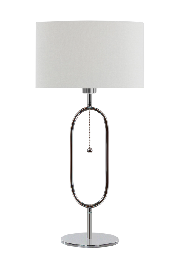 Bilde av Bordlampe Diva - Krom / vit
