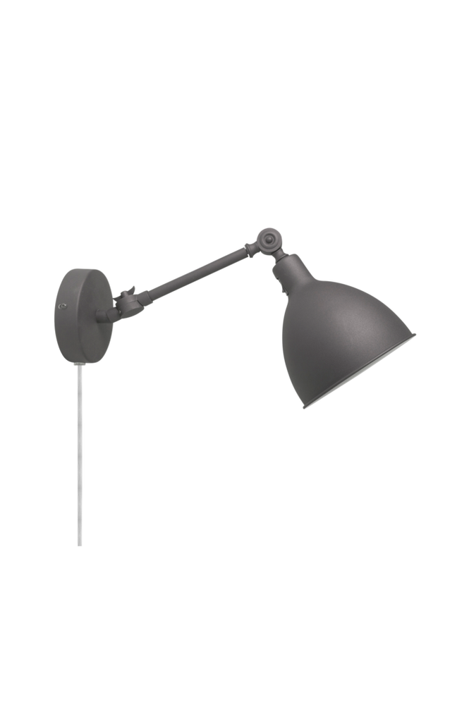 By Rydéns Bazar Mini wall lamp with plug grey