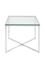 NORDFORM Sidobord Cross, 50 x cm Krom