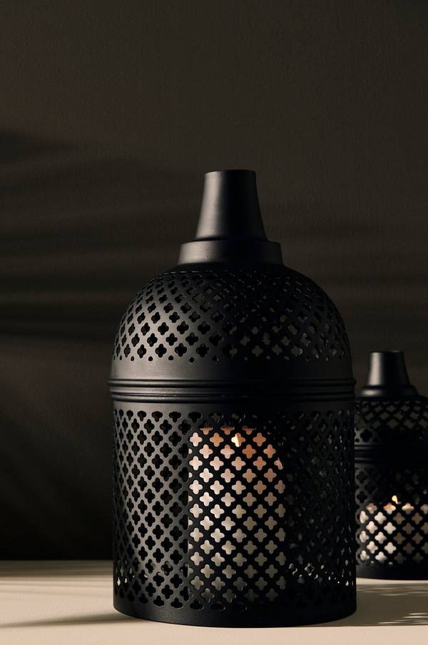 Bilde av Lyslykt Marrakesh Big - Dead matt black
